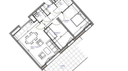 Appartement 3 pièces de 58 m² à Croix (59170)