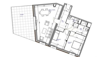 Apartment 3 rooms of 66 m² in Croix (59170)