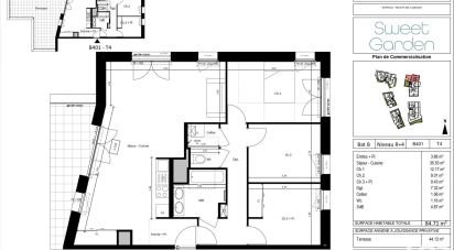 Appartement 4 pièces de 85 m² à Vertou (44120)