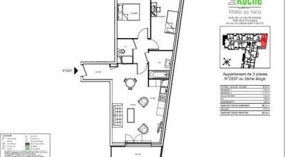 Appartement 3 pièces de 62 m² à Villebon-sur-Yvette (91140)