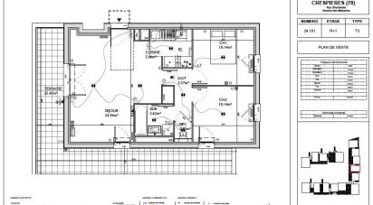 Appartement 3 pièces de 58 m² à Crespières (78121)
