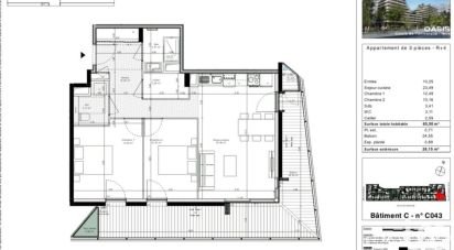 Appartement 3 pièces de 65 m² à Nice (06200)