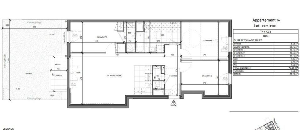 Appartement 4 pièces de 79 m² à Neuilly-Plaisance (93360)