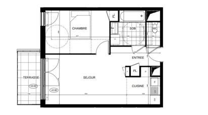 Apartment 2 rooms of 43 m² in Brunoy (91800)