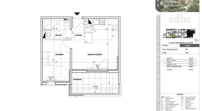 Apartment 2 rooms of 41 m² in Aubagne (13400)