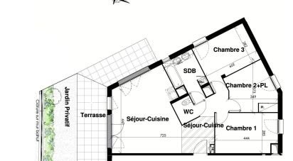 Apartment 4 rooms of 77 m² in Cugnaux (31270)