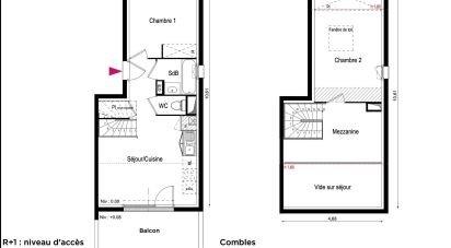 Appartement 3 pièces de 62 m² à Roques (31120)