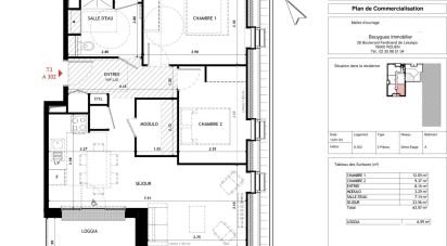 Apartment 3 rooms of 63 m² in Vernon (27200)