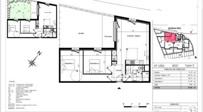 Appartement 3 pièces de 48 m² à Hillion (22120)