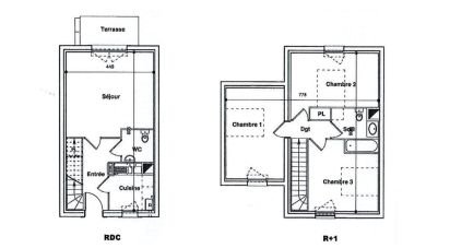 Maison 4 pièces de 78 m² à Honfleur (14600)