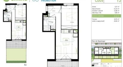 Apartment 2 rooms of 42 m² in Aucamville (31140)