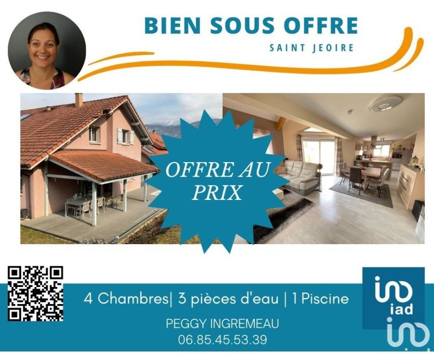 House 5 rooms of 141 m² in Saint-Jeoire (74490)