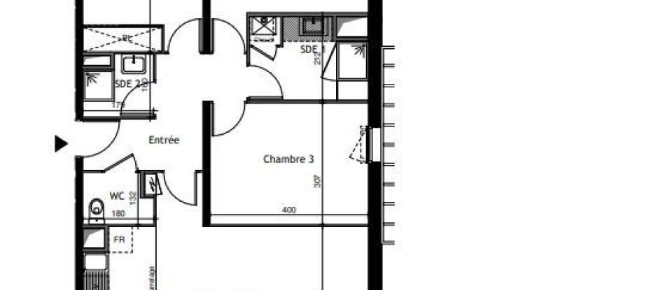 Apartment 4 rooms of 85 m² in Tours (37100)