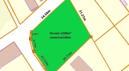 Land of 1,200 m² in Souain-Perthes-lès-Hurlus (51600)