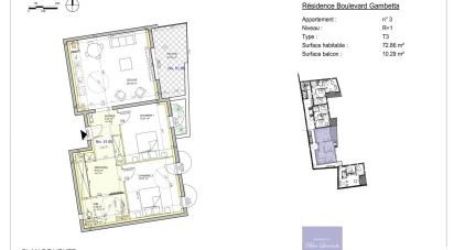 Appartement 3 pièces de 74 m² à Saint-Rémy-de-Provence (13210)