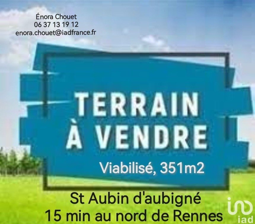 Land of 351 m² in Saint-Aubin-d'Aubigné (35250)