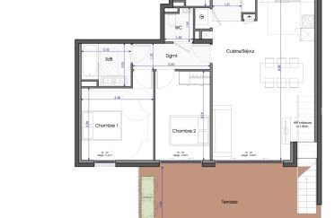 Appartement 3 pièces de 74 m² à Bormes-les-Mimosas (83230)