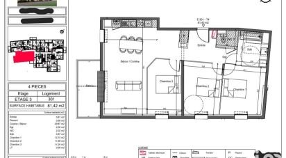 Appartement 4 pièces de 81 m² à Lucé (28110)