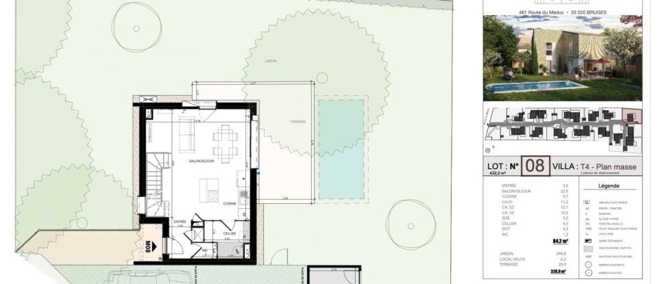 House 4 rooms of 84 m² in Bruges (33520)