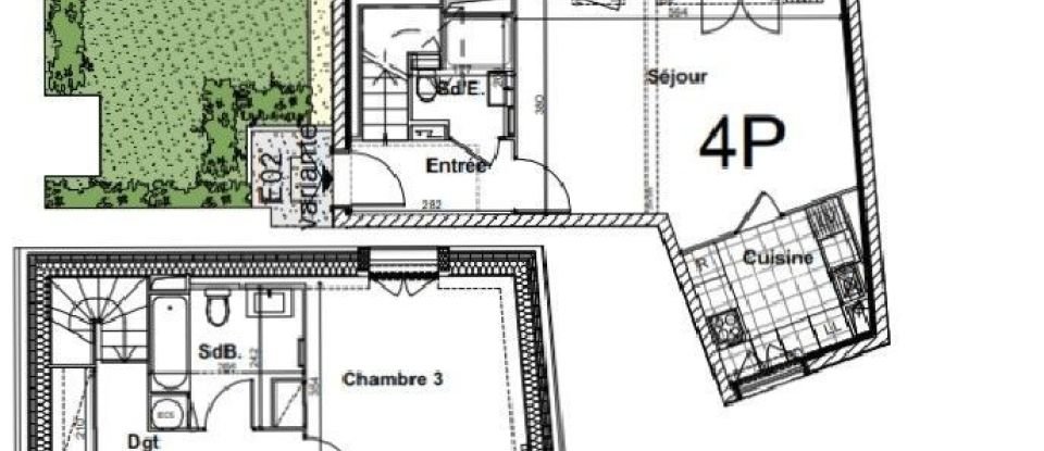 Apartment 4 rooms of 85 m² in Montesson (78360)