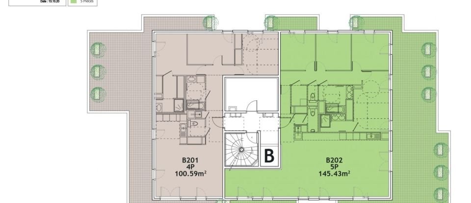 Appartement 4 pièces de 100 m² à Sainte-Foy-lès-Lyon (69110)
