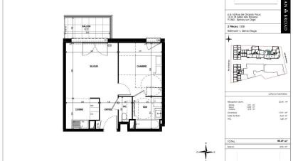 Apartment 2 rooms of 40 m² in Épinay-sur-Orge (91360)