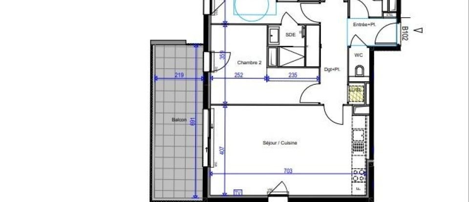 Appartement 4 pièces de 89 m² à Cogolin (83310)