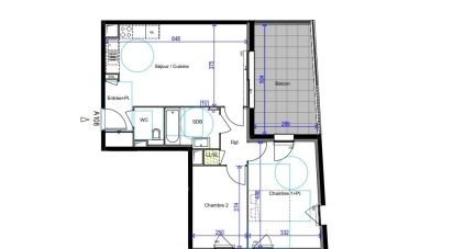 Apartment 3 rooms of 63 m² in Cogolin (83310)