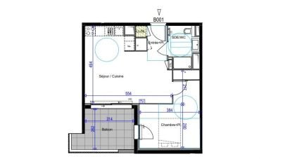 Apartment 2 rooms of 45 m² in Cogolin (83310)