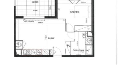 Appartement 2 pièces de 43 m² à Sauvian (34410)