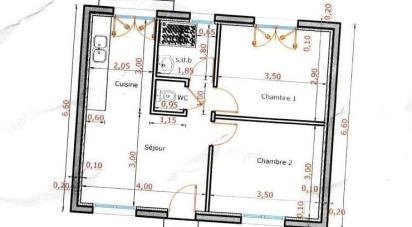 Maison 3 pièces de 54 m² à Gallardon (28320)