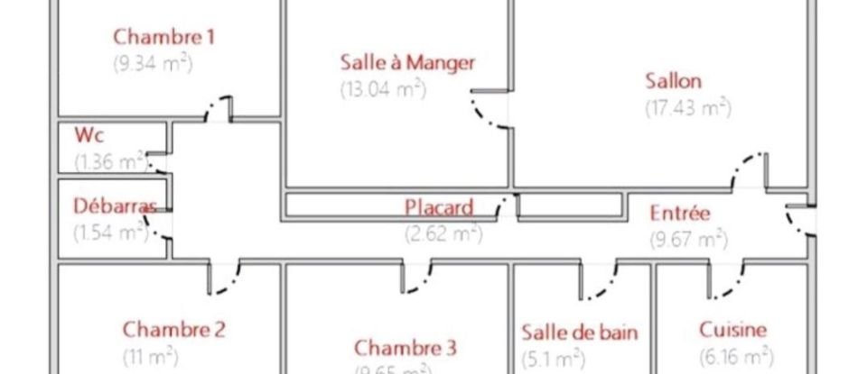 Appartement 4 pièces de 87 m² à Épinay-sur-Seine (93800)