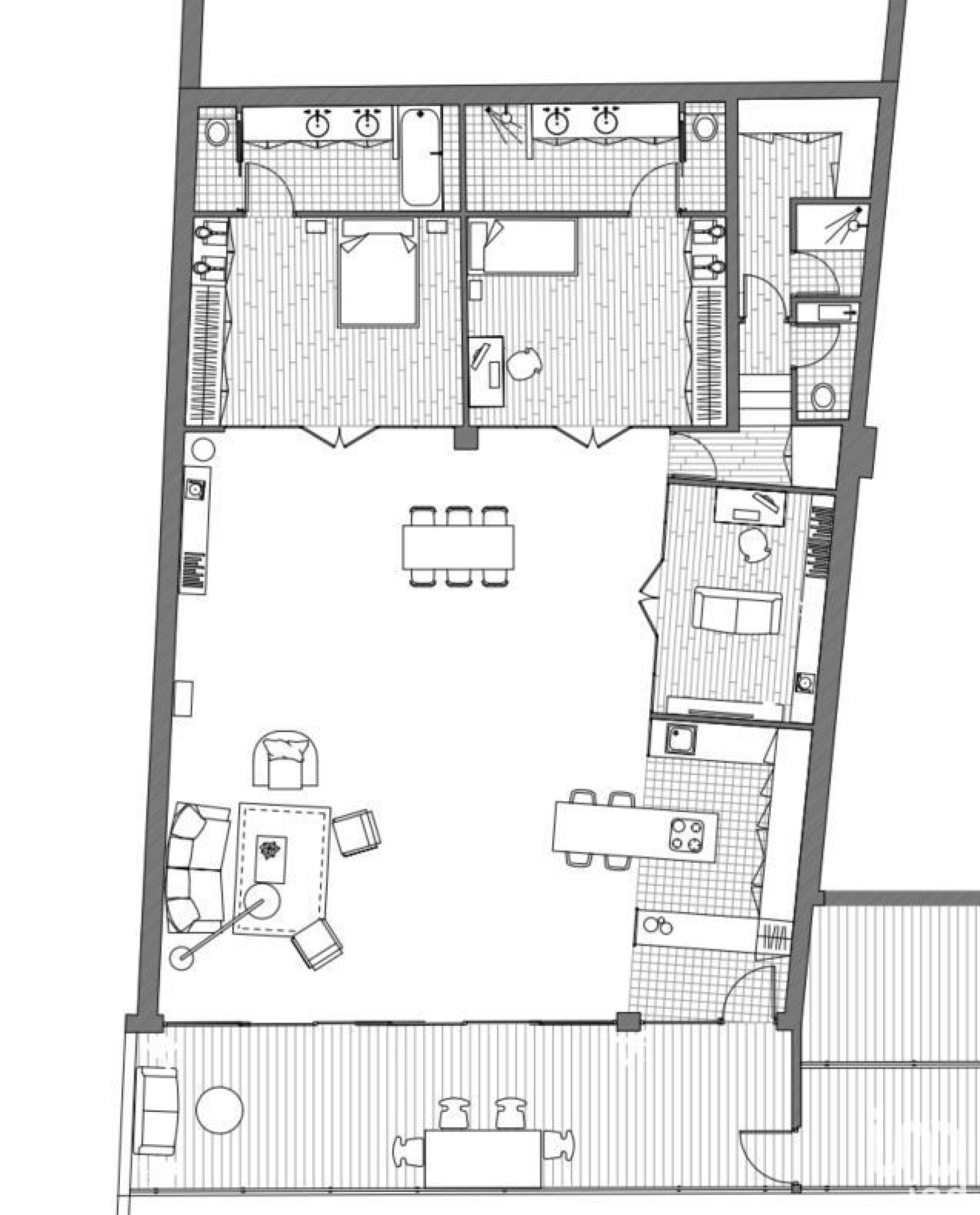Appartement a vendre  - 4 pièce(s) - 172 m2 - Surfyn