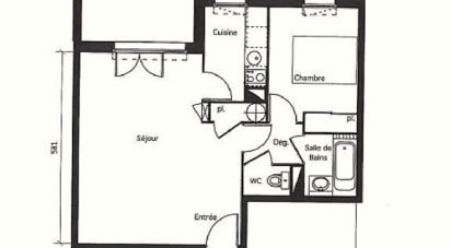 Appartement 3 pièces de 47 m² à Saint-André-de-Cubzac (33240)