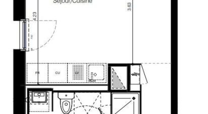 Appartement 2 pièces de 43 m² à Clisson (44190)