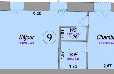 Apartment 2 rooms of 28 m² in Arsac (33460)