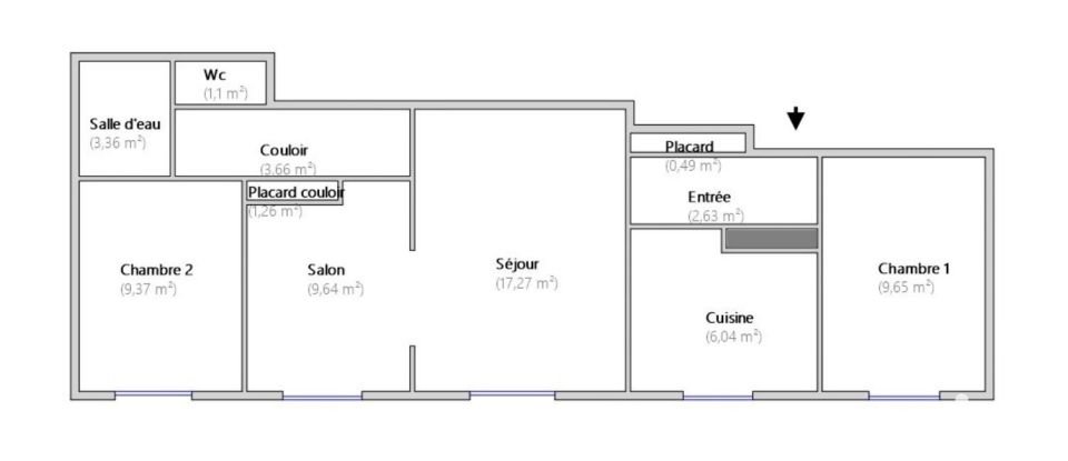 Appartement 4 pièces de 64 m² à Savigny-sur-Orge (91600)