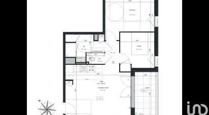 Apartment 3 rooms of 54 m² in Vannes (56000)