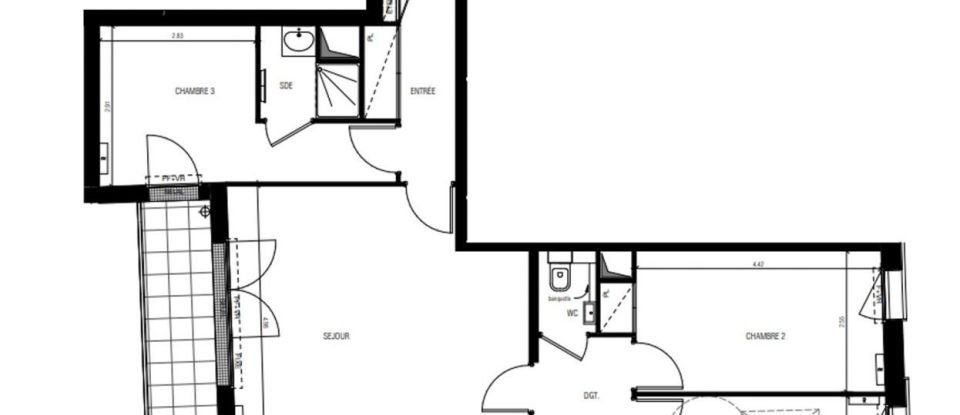 Appartement 4 pièces de 94 m² à Vanves (92170)