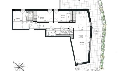 Appartement 4 pièces de 88 m² à Vannes (56000)
