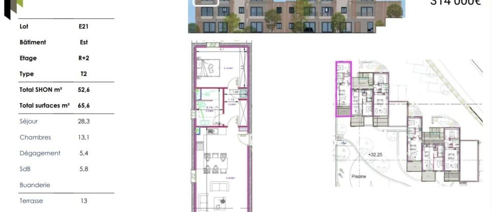 Apartment 2 rooms of 52 m² in Propriano (20110)