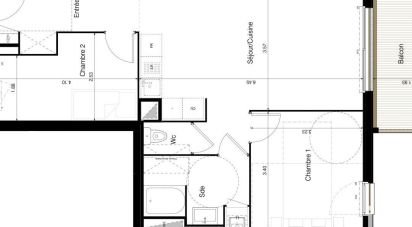 Appartement 3 pièces de 58 m² à Clisson (44190)