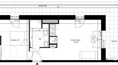 Apartment 2 rooms of 41 m² in Vertou (44120)