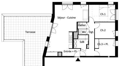 Appartement 4 pièces de 84 m² à Vertou (44120)
