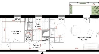 Appartement 3 pièces de 67 m² à Lille (59000)