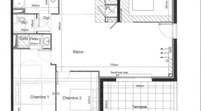 Apartment 4 rooms of 80 m² in Sauvian (34410)