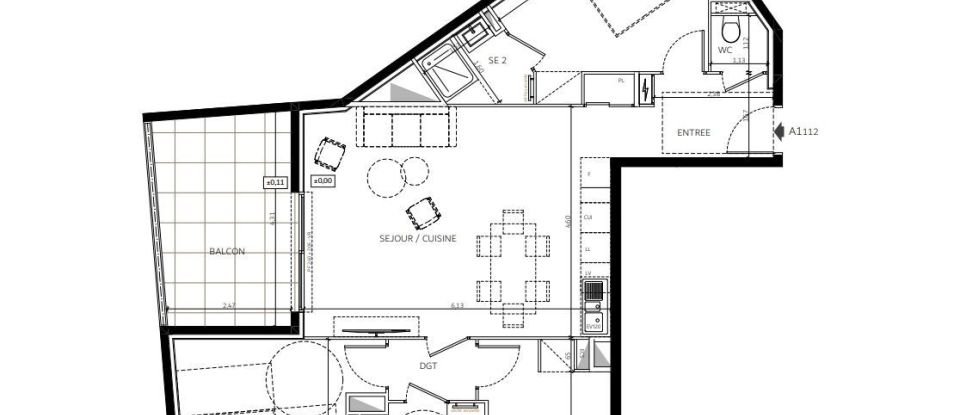 Apartment 3 rooms of 58 m² in Saint-André-de-la-Roche (06730)