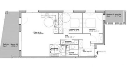 Appartement 3 pièces de 79 m² à Bonneville (74130)