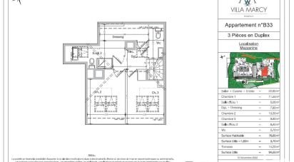 Appartement 4 pièces de 77 m² à Grasse (06130)