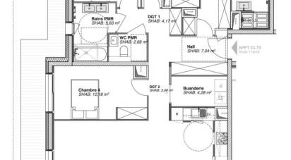 Apartment 5 rooms of 116 m² in Bonneville (74130)